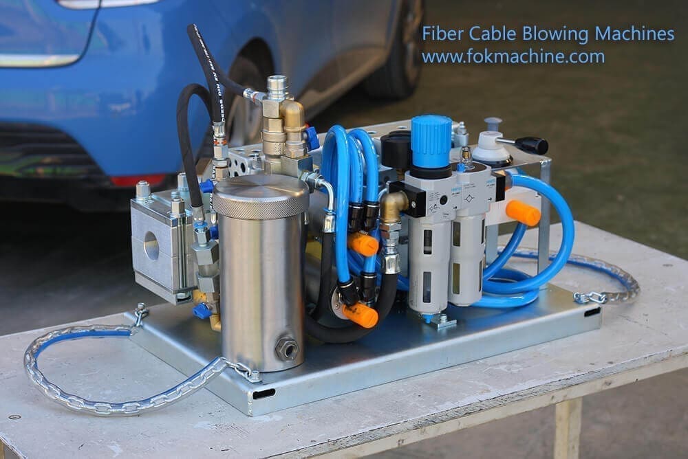 Fiber cable blowing machines