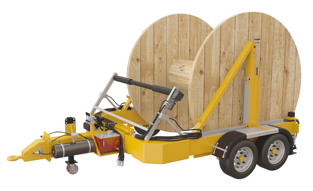 Full Hydraulic Cable Drum Trailers 30 tons Full Hydraulic Cable Drum Trailers 30 tons