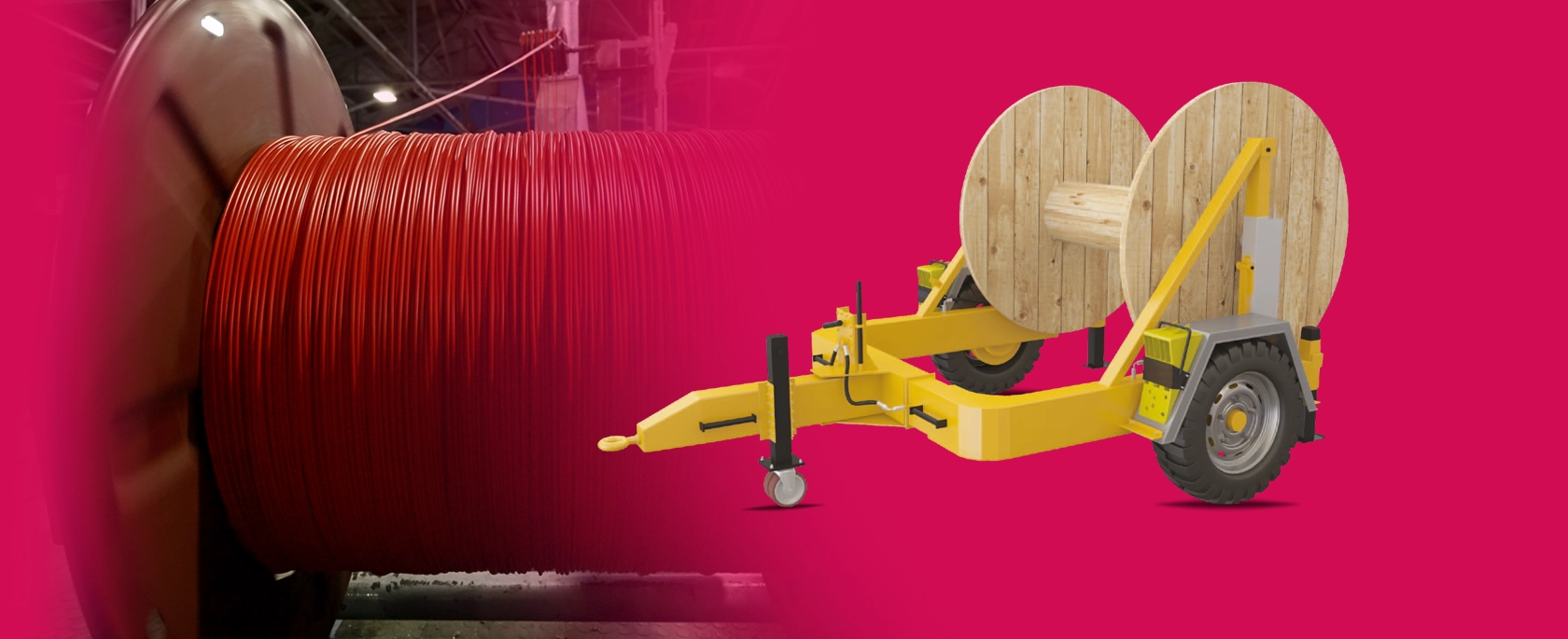 HYDRAULIC CABLE DRUM TRAILERS SLIDER HYDRAULIC CABLE DRUM TRAILERS SLIDER