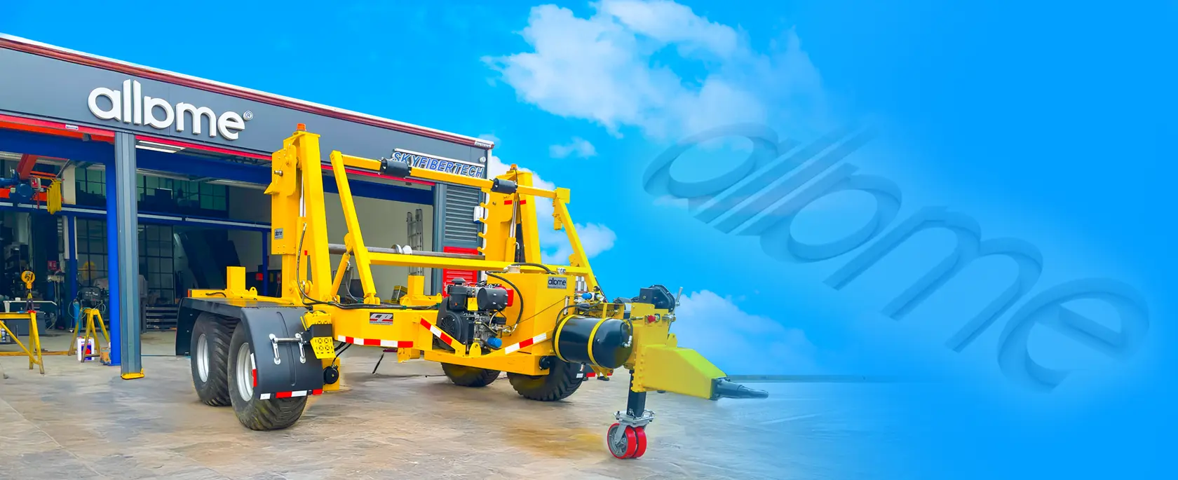 cable drum trailers slider