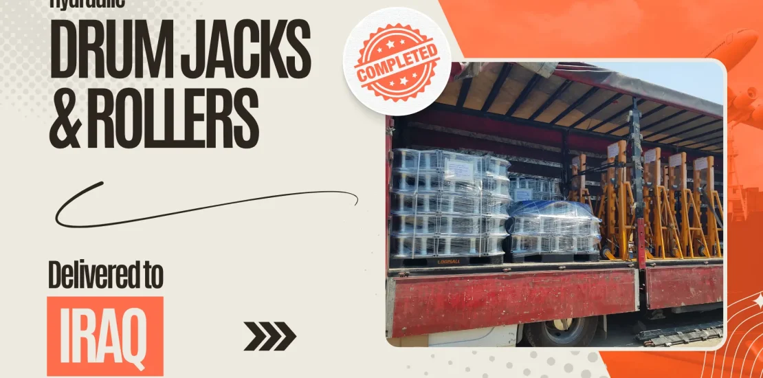 Hydraulic Drum Jacks and Galvanized Rollers Shipped to Baghdad, Iraq