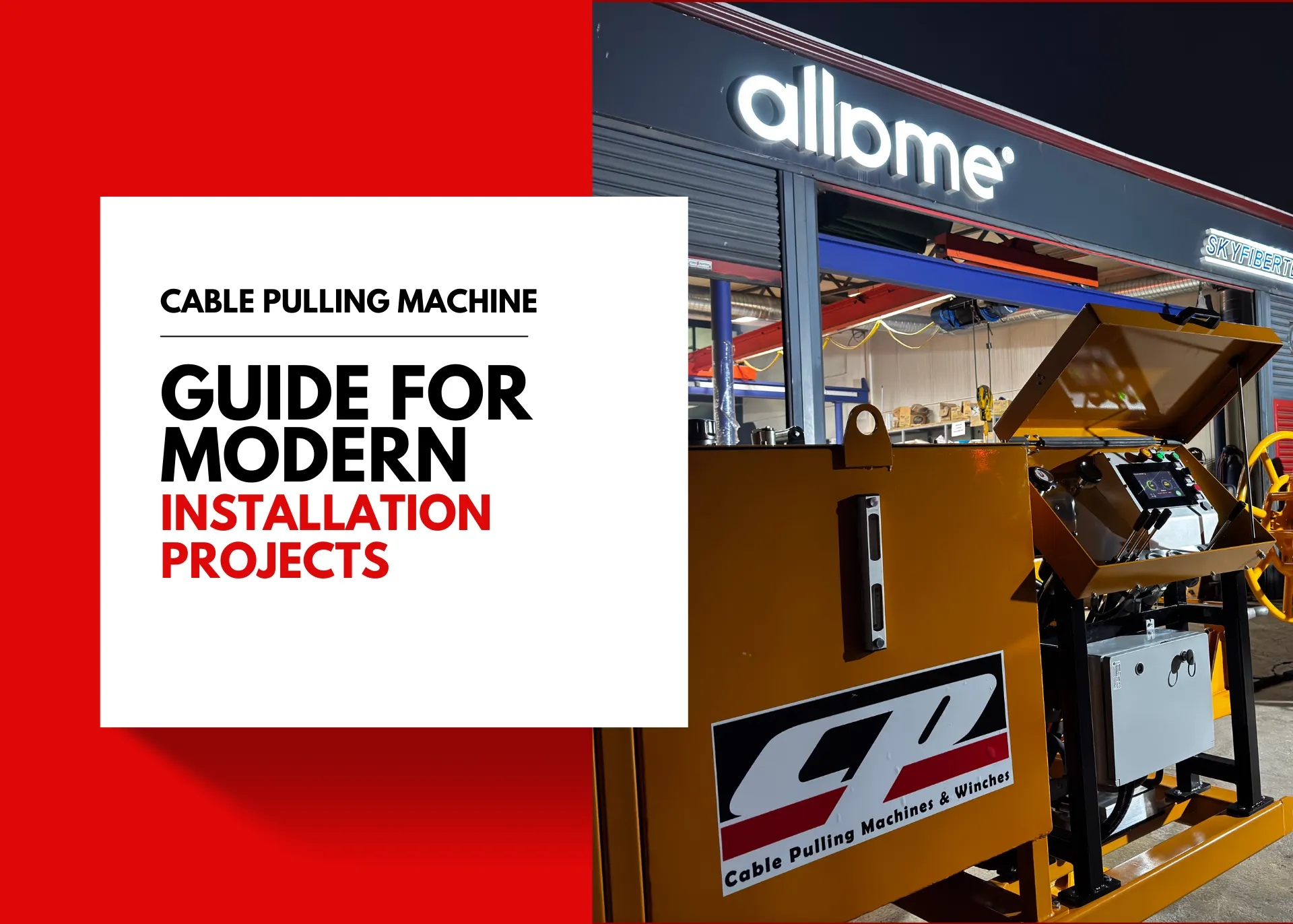 cable pulling machine