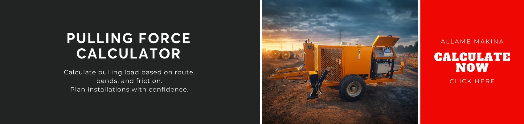 Cable Pulling Tension Calculator