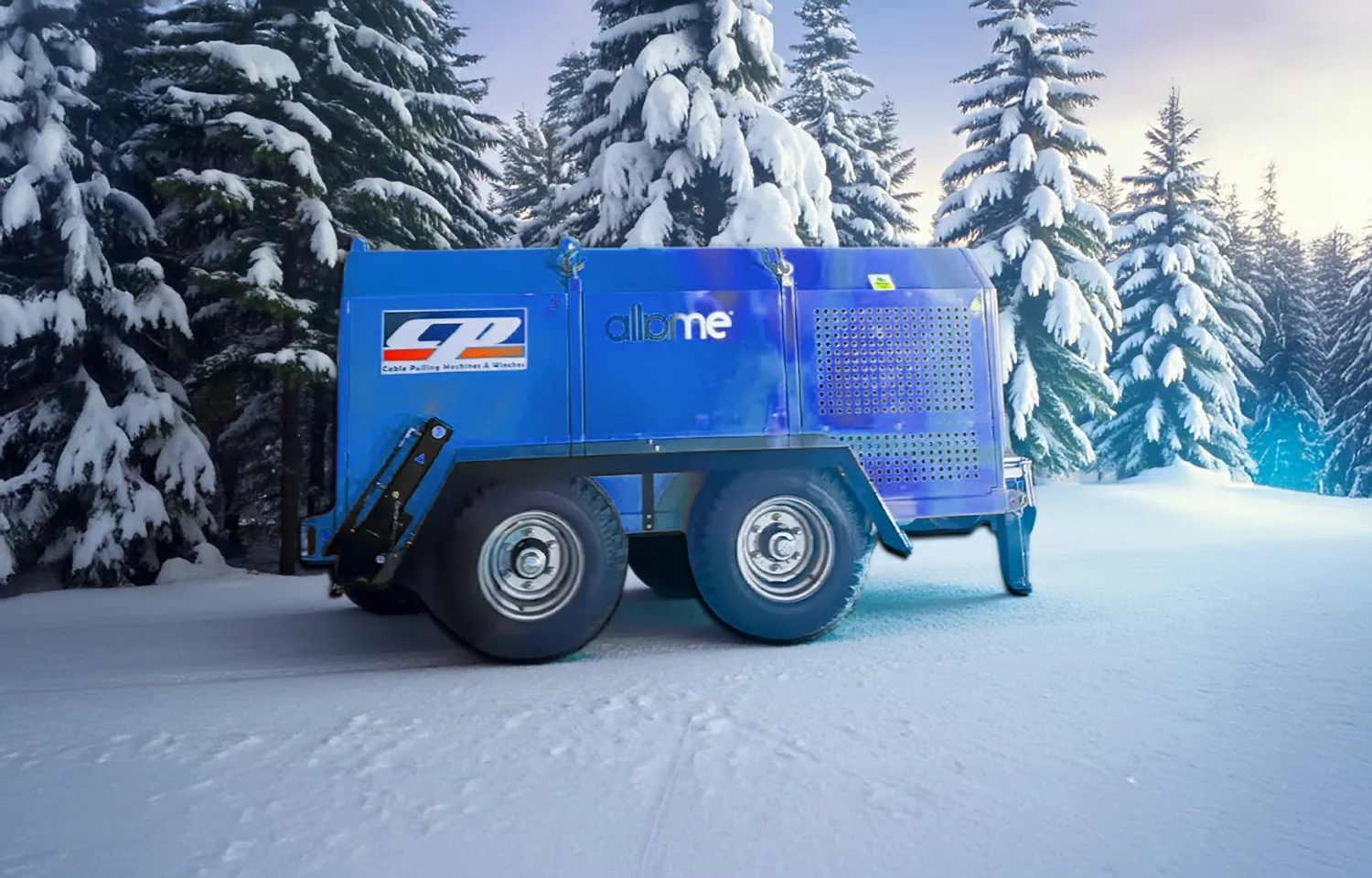 Double Capstan Pulling Winch 15 ton details blue Double Capstan Pulling Winch 15 ton details blue