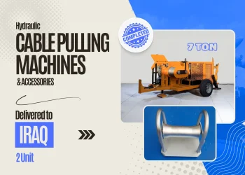 delivery of 2 unit 7 ton cable pulling machine to iraq
