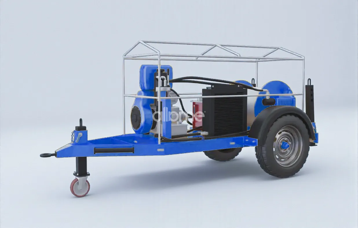 hydraulic cable pulling machine 2 tons blue hydraulic cable pulling machine 2 tons blue