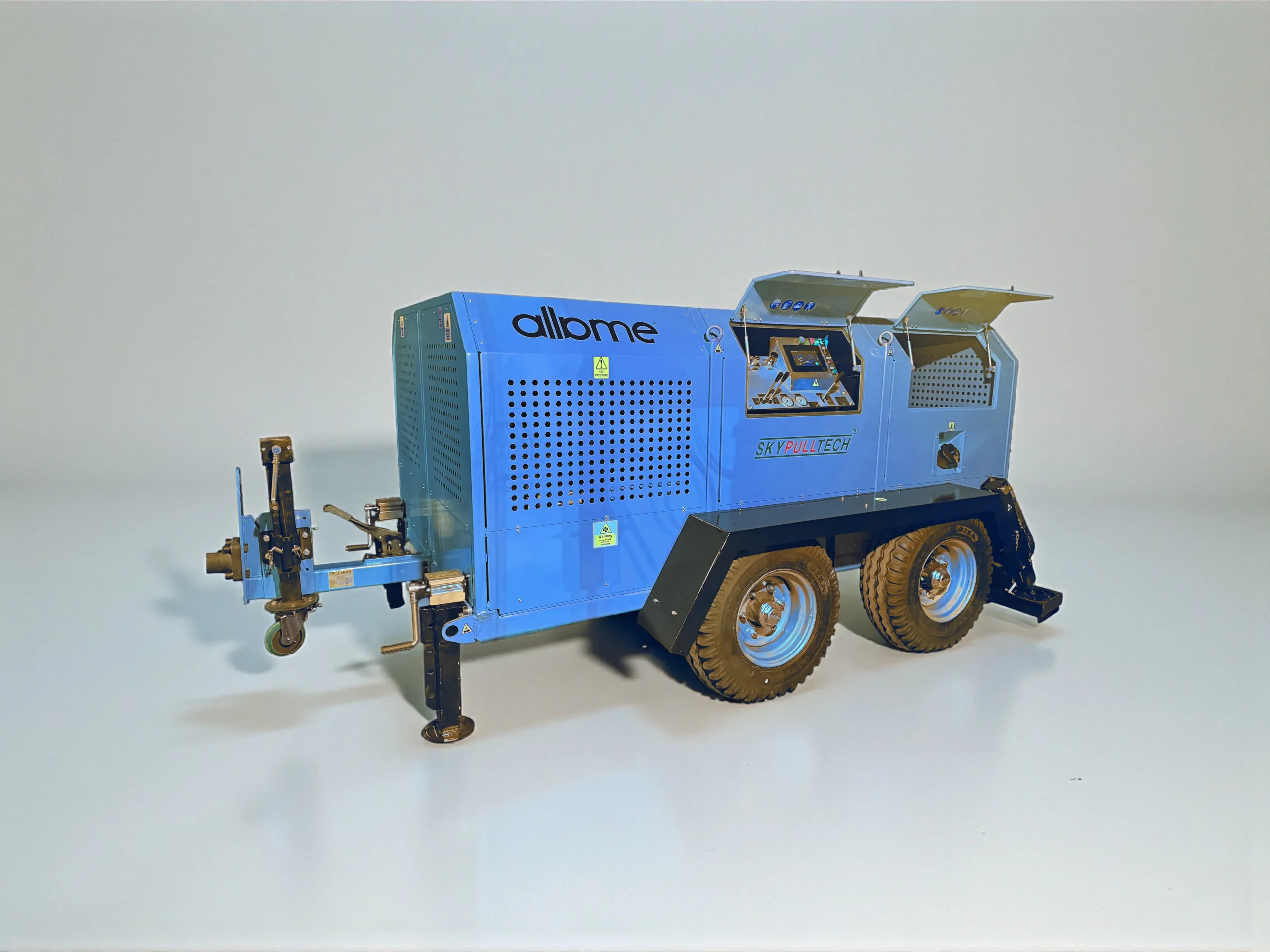 hydraulic cable pulling machines 10 tons blue